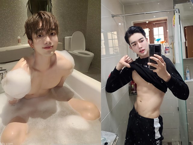 韩国 天菜男同欧爸 精品 超巨尺寸 沐浴洗澡私照流出