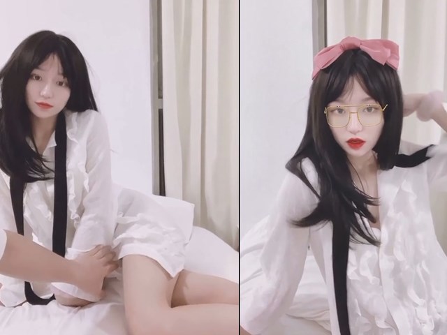 91最美女神 眼镜御姐范 被长屌网友后入美臀