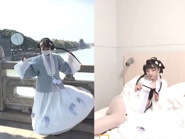 糖心出品【小余】强奸白丝汉服少女