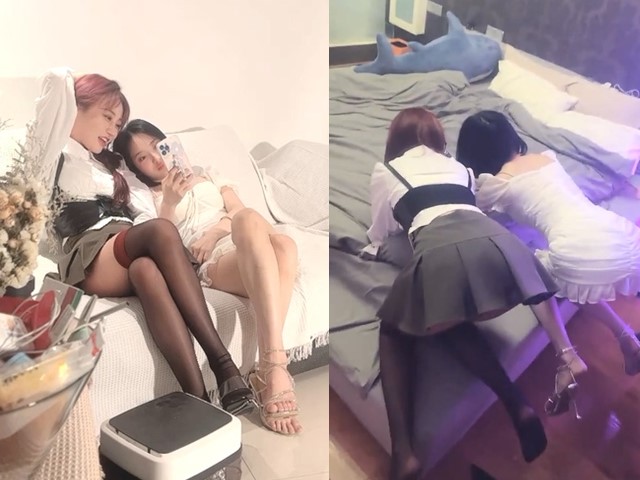 良家少女 女女诱惑特写20220419 超美闺蜜大尺度露一线天