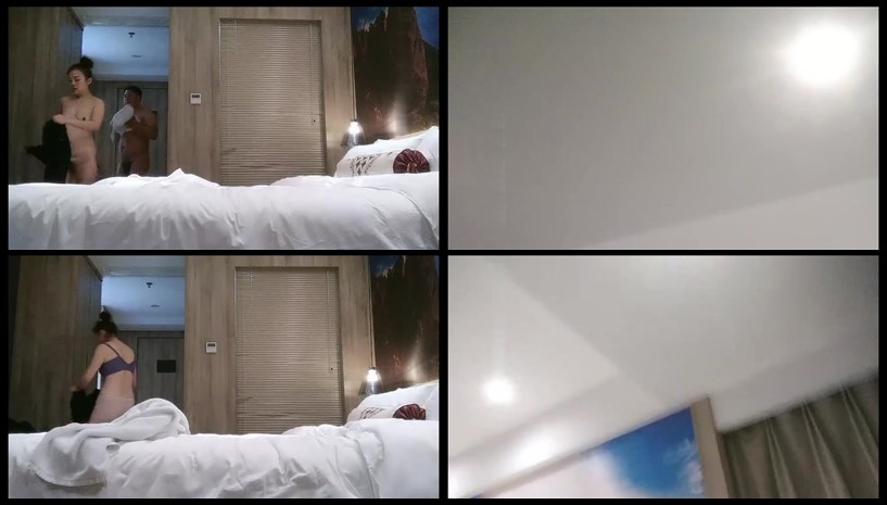 老哥探花约了个丰满少妇啪啪，穿着裤子直接后入大力猛操连续搞了两炮