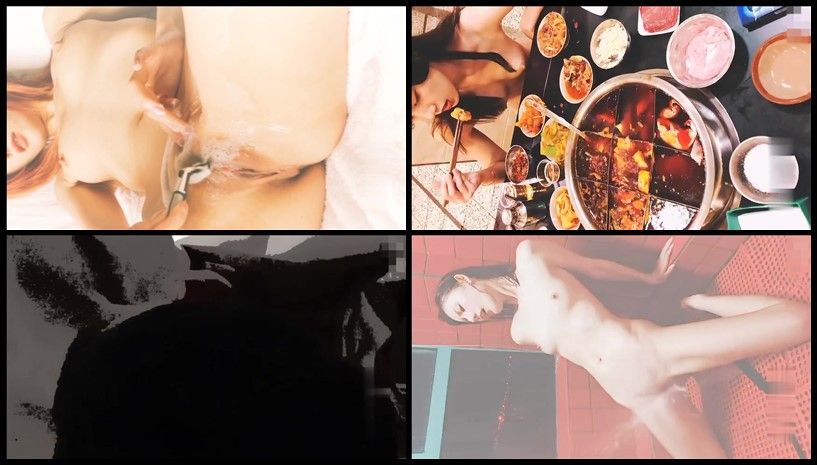 WANIMAL(王動)Q1唯美檔：雙模裸露雙乳接外賣，全裸吃火鍋岸礁外拍穿黑絲情趣下廚，(2)