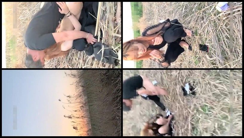 颜值不错妹子野地啪啪，脱光光口交地上大力猛操，很是诱惑喜欢不要错过