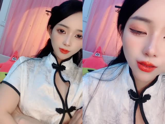 肥臀美乳旗袍骚货淫声荡语撩骚互动,近拍掰穴玩奶卖骚道具玩弄骚逼…