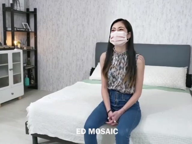 EDmosaicEDEA-377极品新人！害羞的女大生LUNA戴口罩AV初体验！