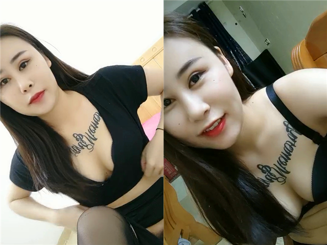 金牌空姐性感纹身勾引姐夫